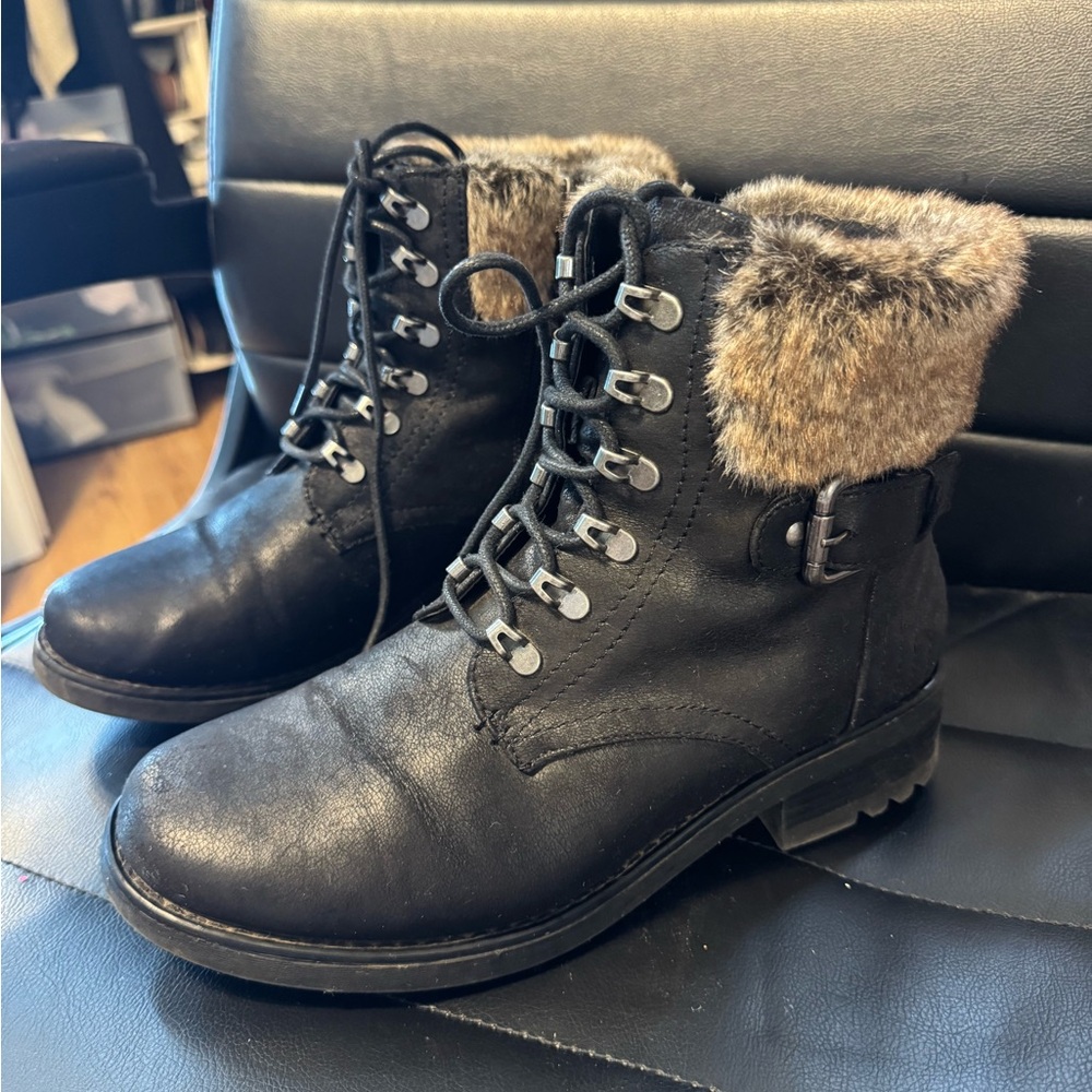 Torrid Black Fur-Lined Boots